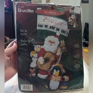 Christmas stocking kit (rock & roll Santa)